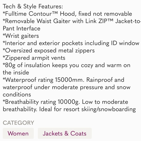 Women's Burton Snowboard Hooded Jacket {M} - Picture 9 of 9